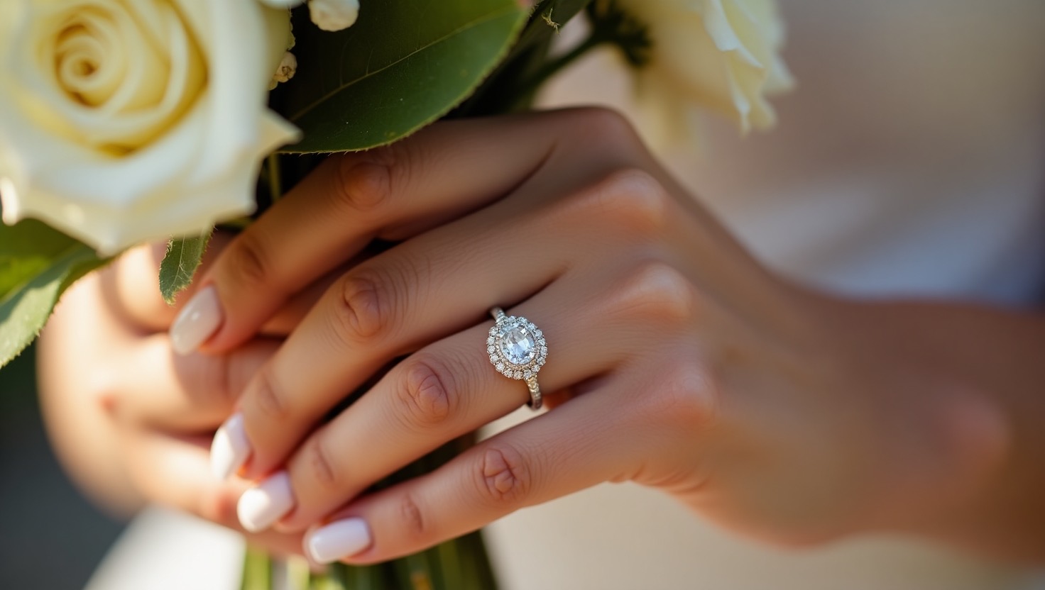 Halo Diamond Bridal Ring